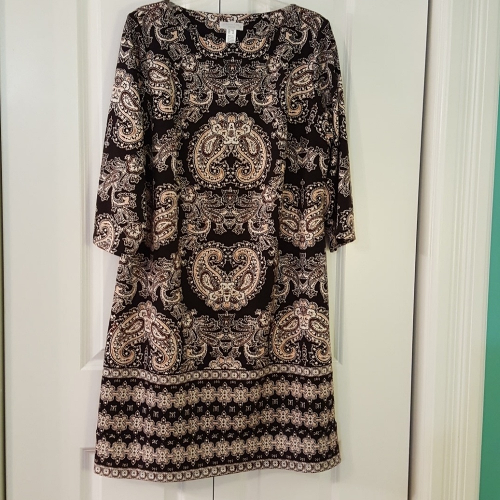 Paisley shift dress